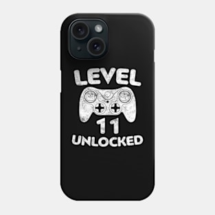 Level 11 Unlocked  11th Video Gamer Birthday Phone Case