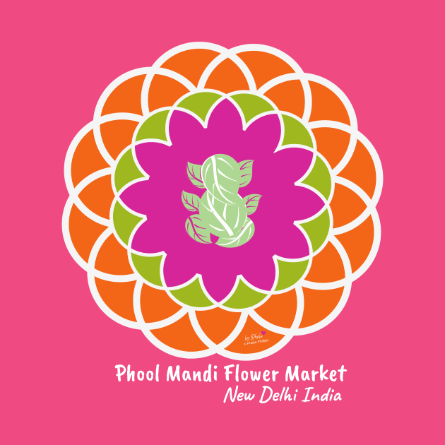 Phool Mandi Flower Market, New Delhi India by Phebe Phillips