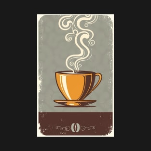 Vintage Style Coffee Cup T-Shirt