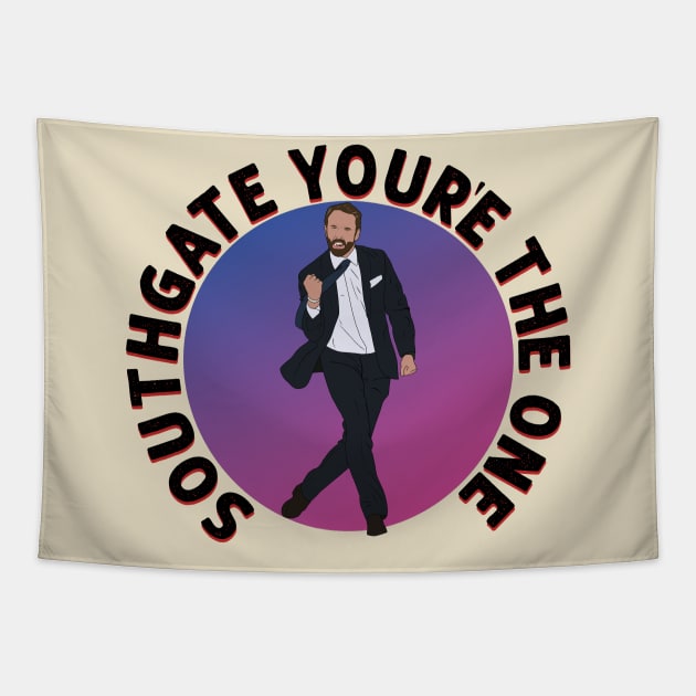 Gareth Southgate You're The One England Football Tapestry by Hevding