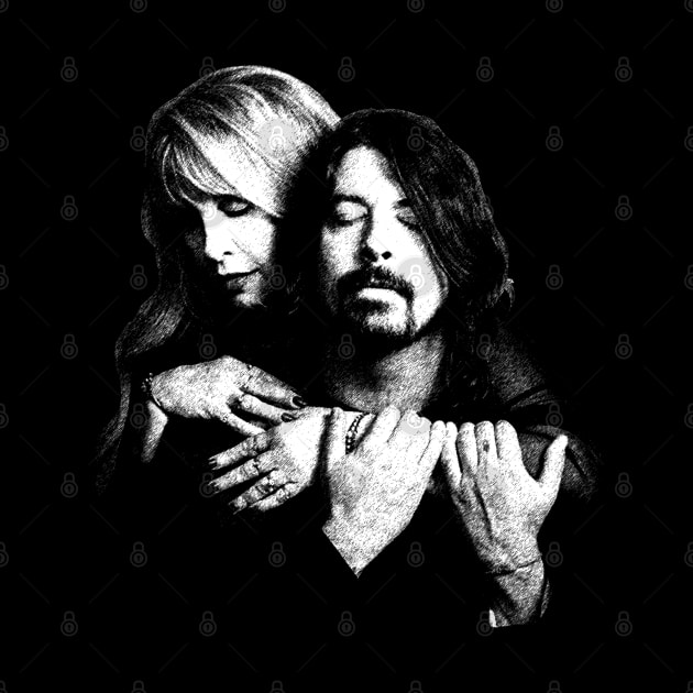 Retro Stevie Nicks with Dave  Grohl by DudiDama.co