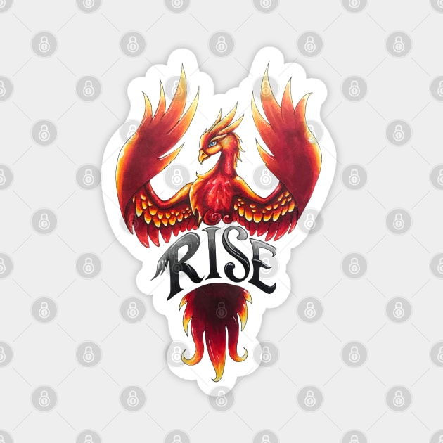 Rising Phoenix Magnet by Lady Lilac