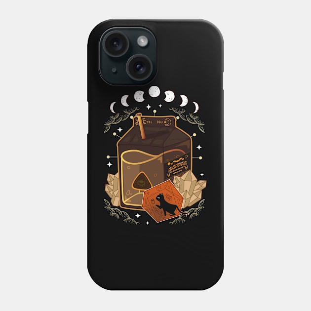 Halloween juice Witch Cat Witchcraft Mysticism Phone Case by Ramadangonim