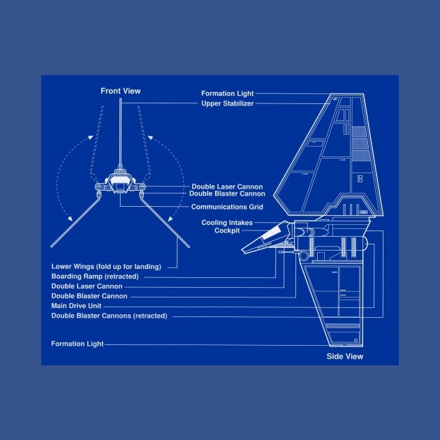 Imperial Shuttle Blueprint by Starbase79