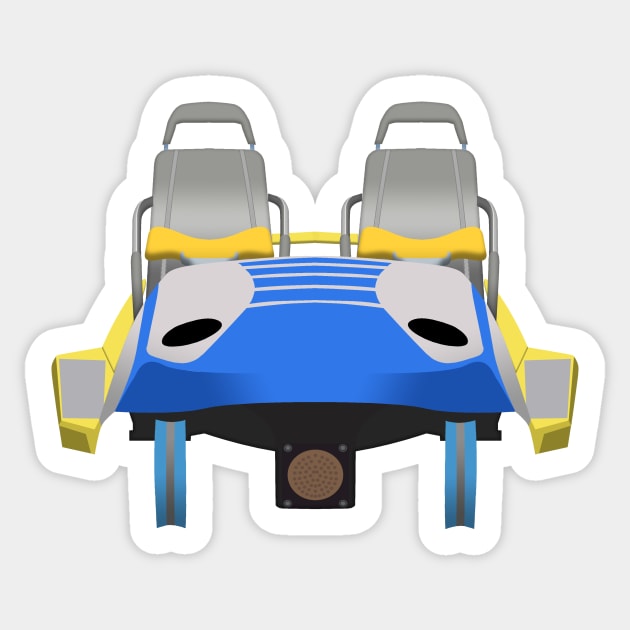 Millennium force front train (yellow) - Millennium Force - Sticker ...