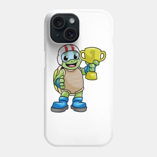 Turtle as Champion with Trophy Phone Case