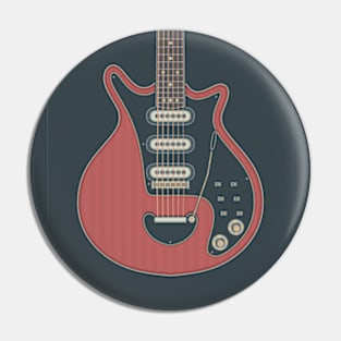 Red Special Guitar Pin