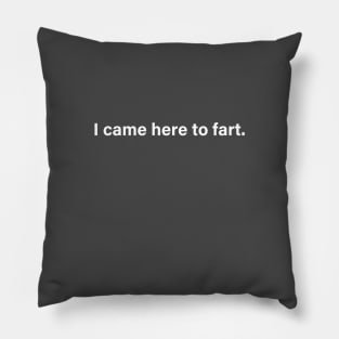 I came here to fart Pillow