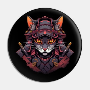 samurai cat Pin