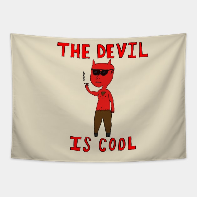 Cool Devil Tapestry by StevenBaucom