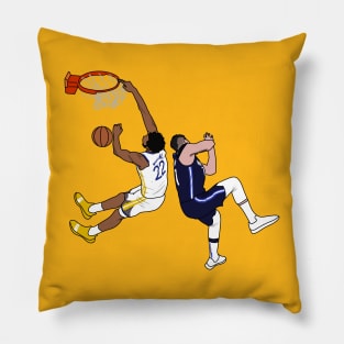 wiggins and poster dunk Pillow