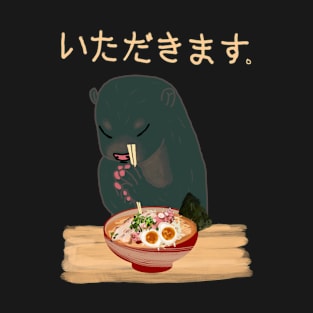 cute otter eats ramen T-Shirt