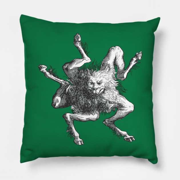 Demonic Teacher Of Philosophy Logic And Herbalism Cut Out Pillow by taiche