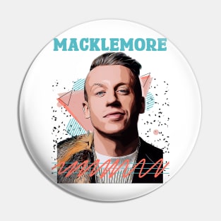 Macklemore Fan Art Retro Design // Vintage Pin