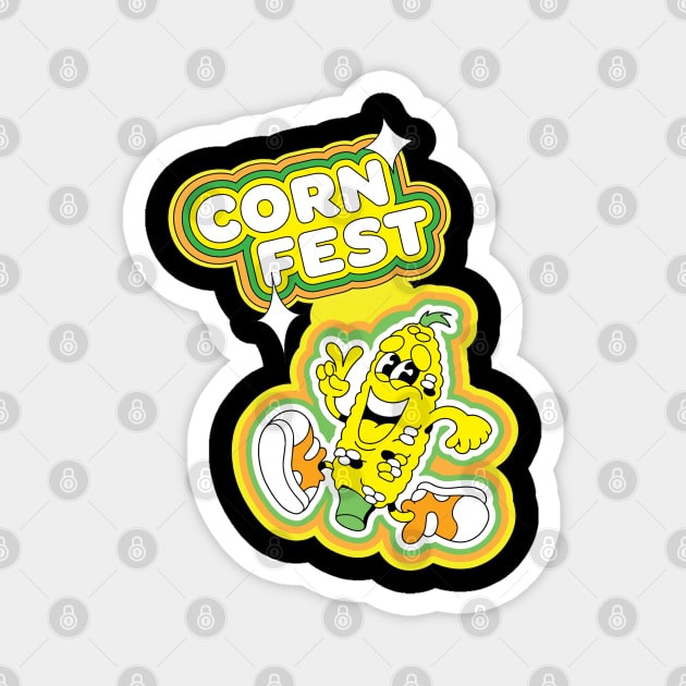 Corn Fest Magnet by Sidomulyostore