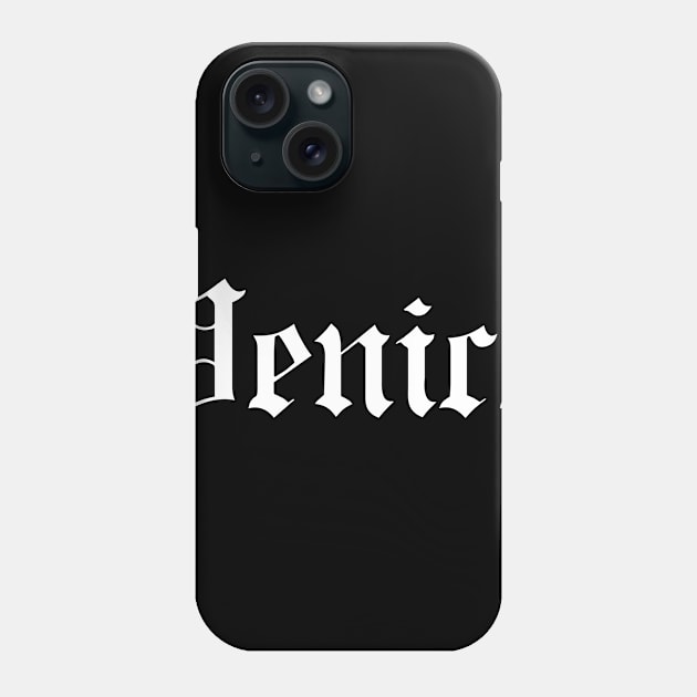 Venice Gothic Old English Phone Case by vintageinspired