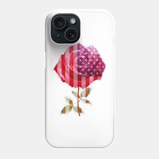 American Flag Rose Phone Case