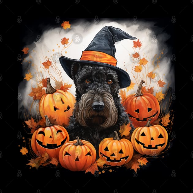 Kerry blue terrier Hallowen by NatashaCuteShop