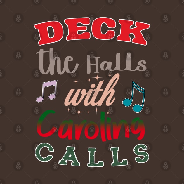 Festive Melody: Deck the Halls with Caroling Colors by PopArtyParty