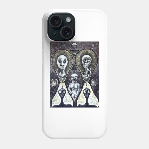 Alien Family Reunion Phone Case by Jacob Wayne Bryner 