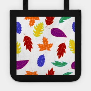 Leaves Pattern - Bold Colors Tote