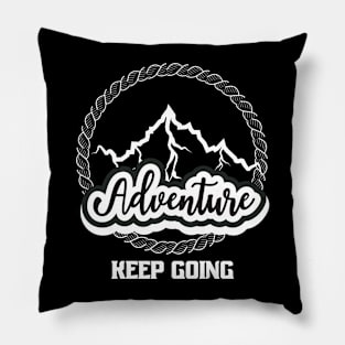 Keep Going Adventure Pillow