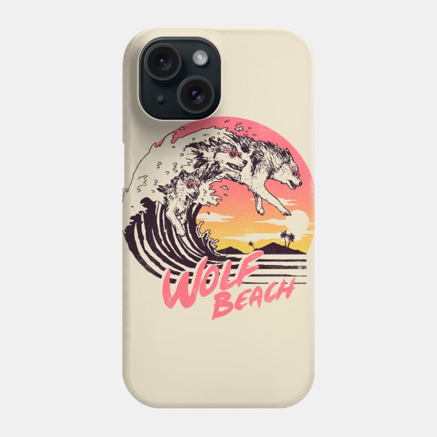 Wolf Beach Phone Case by Hillary White Rabbit