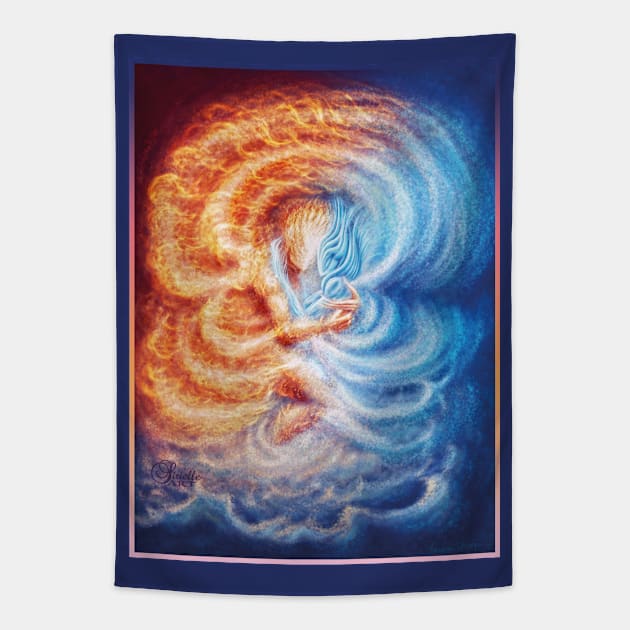 Fire and Ice Tapestry by Sirielle