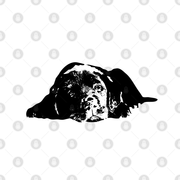 Labrador Retriever Puppy Dog Modern Minimalist by ElegantCat