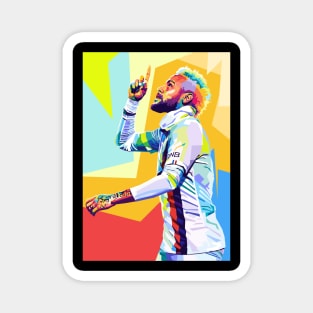 Neymar Jr Wpap Pop Art Magnet