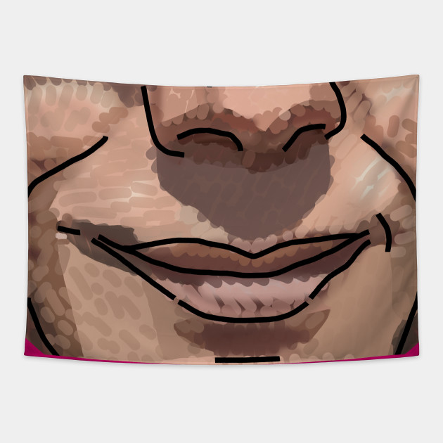 Smiling Man Face - Face - Tapestry | TeePublic Smiling Man Face - Face - Tapestry | TeePublic