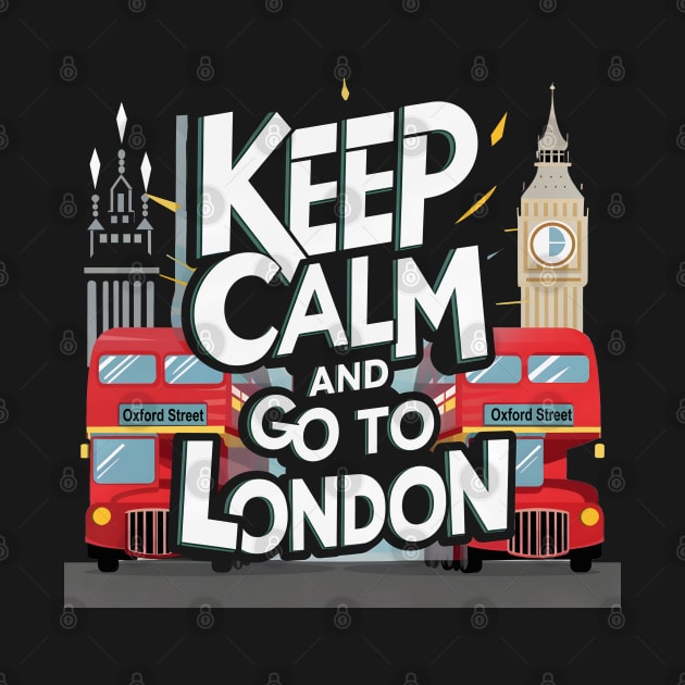 Keep calm and visit London by BishBashBosh