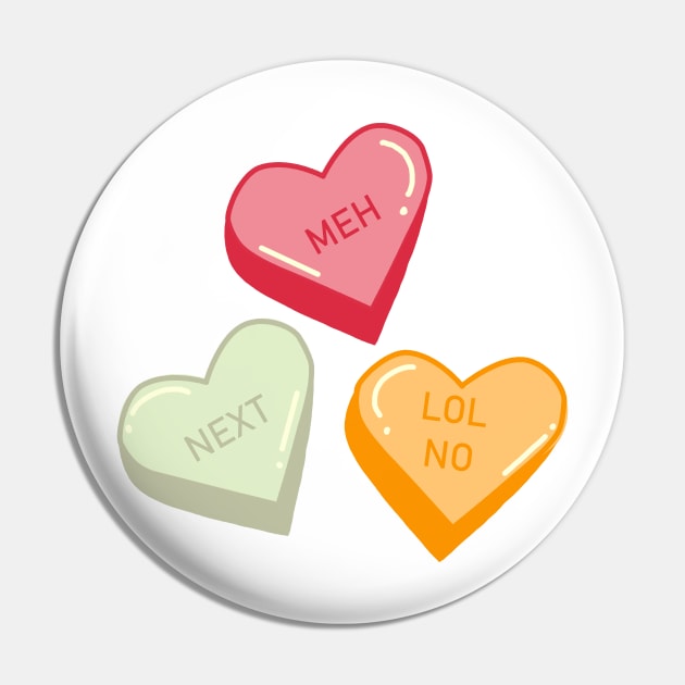 Meh... Heart Candy Pin by KathrinLegg