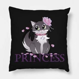 Princess Grey Cute Cat Pillow