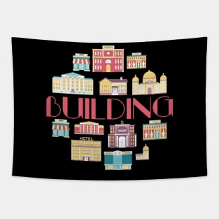 buildings concept doodle Tapestry