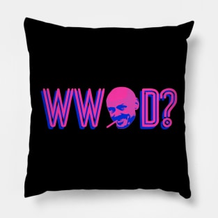 What Would Ray Do? Lit Neon Edition Pillow