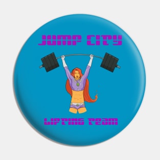 Jump City Lifting Team Pin