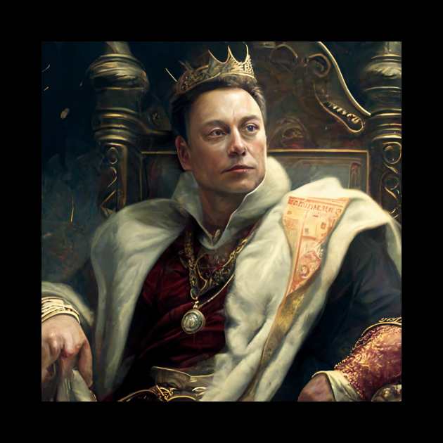 musk as a king with money by PicRidez