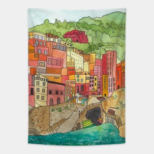 Cinque Terre Tapestry