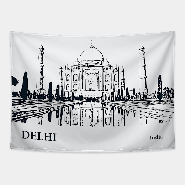 Delhi - India Tapestry by Lakeric