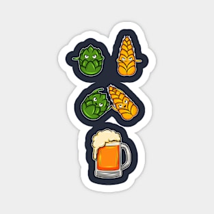 Beer craft pong brewers brewery oktoberfest gift idea present Magnet