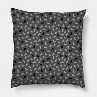 Black Gray Animal Pattern Pillow