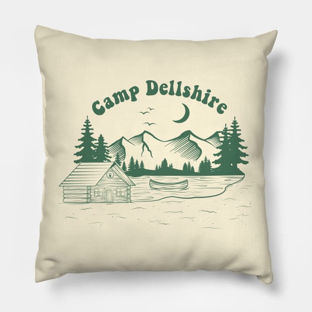 Dellshire green Pillow by michaelatyson