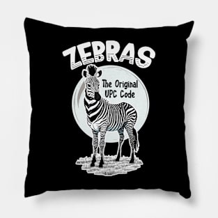 Zebras - The Original UPC Code Pillow