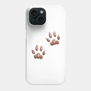 brown paws Phone Case