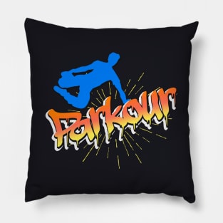 Parkours Graffiti Street Freerunning Pillow