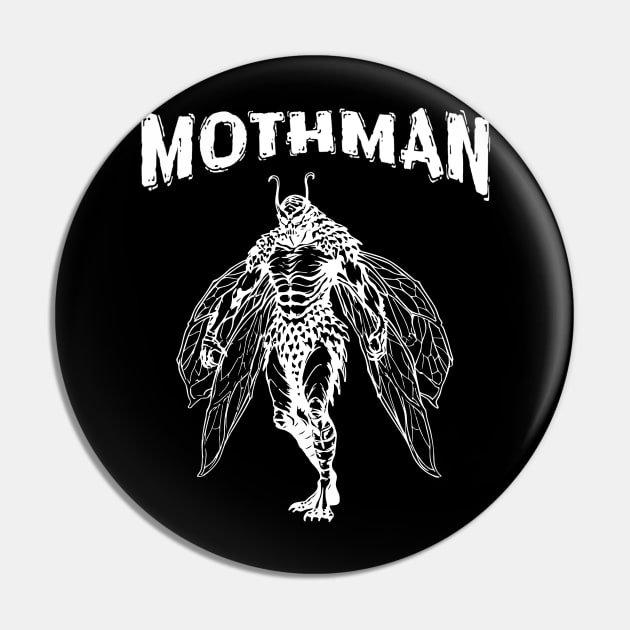 Mothman Cryptid Pin by Ray Crimson