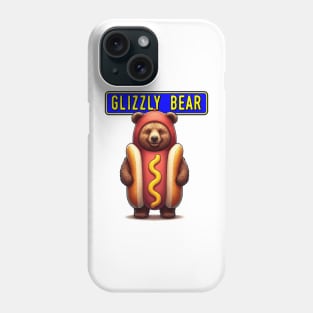 Glizzly grizzly Bear glizzy hot dog meme Phone Case