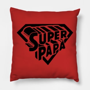 Super Papa Superhero Sign Pillow