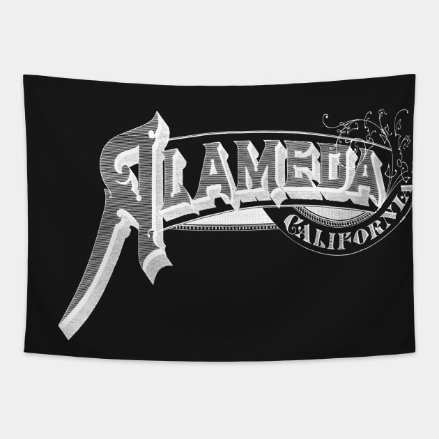 Vintage Alameda, CA Tapestry by DonDota